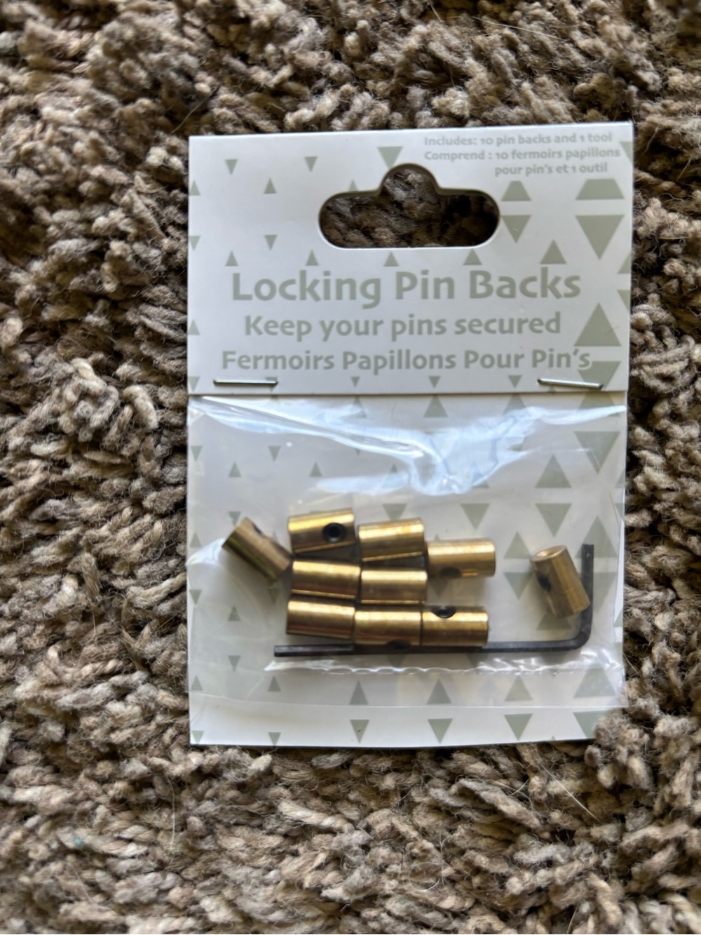 Locking Pin Backs - Gold Secure Pin Backs